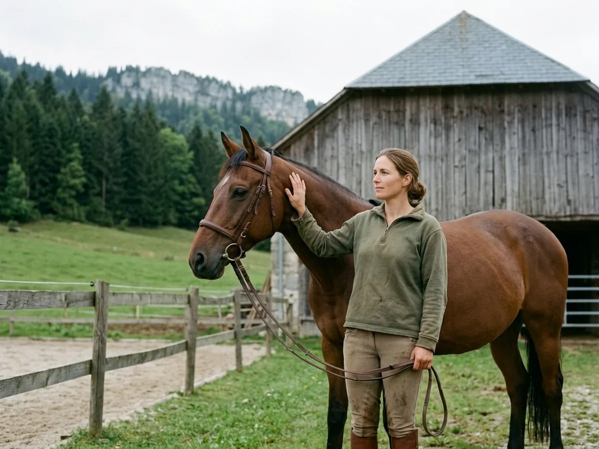 Cours d'équitation à Saint-Paul-lès-Monestier, Isère
