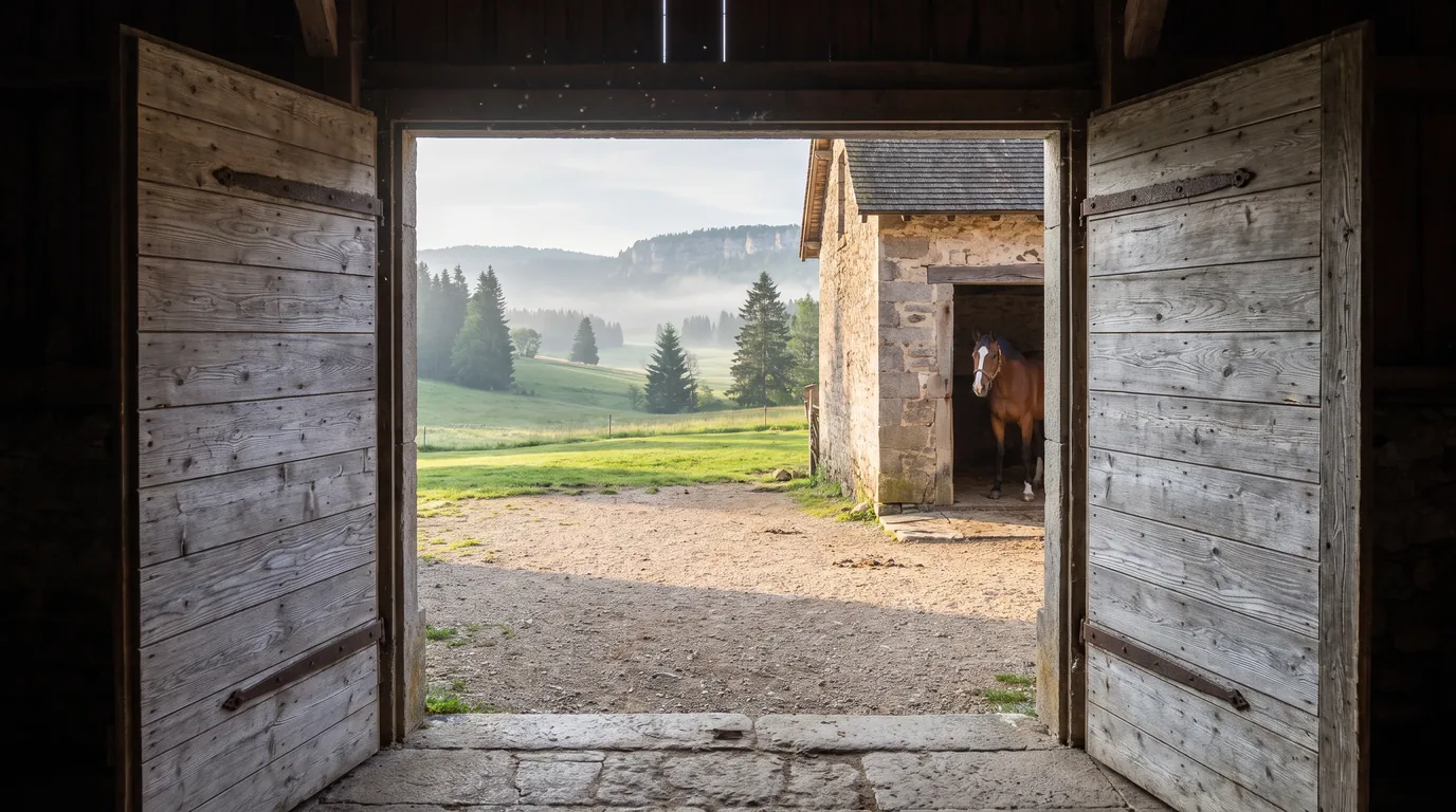 Entrée, Les Crins de Romant, centre équestre à Saint-Paul-lès-Monestier