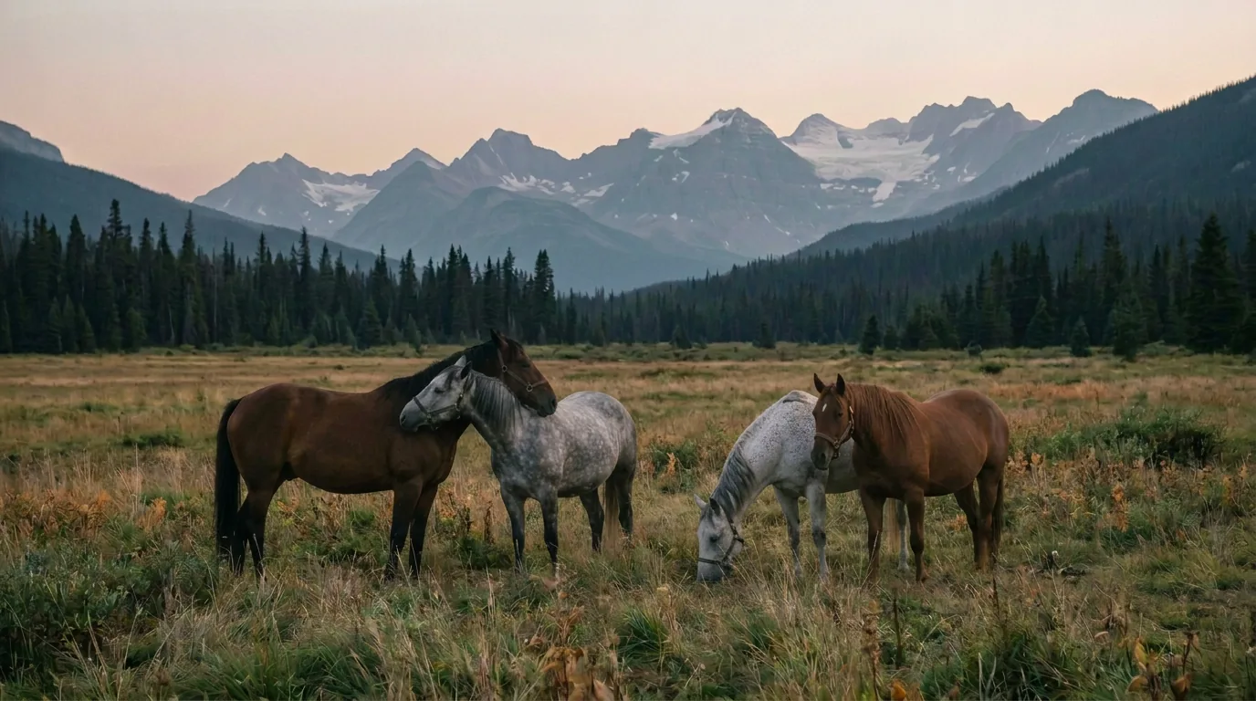 Chevaux en liberté, Les Crins de Romant, Isère